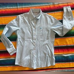 Women’s CINCH Blue Striped Button Down Shirt